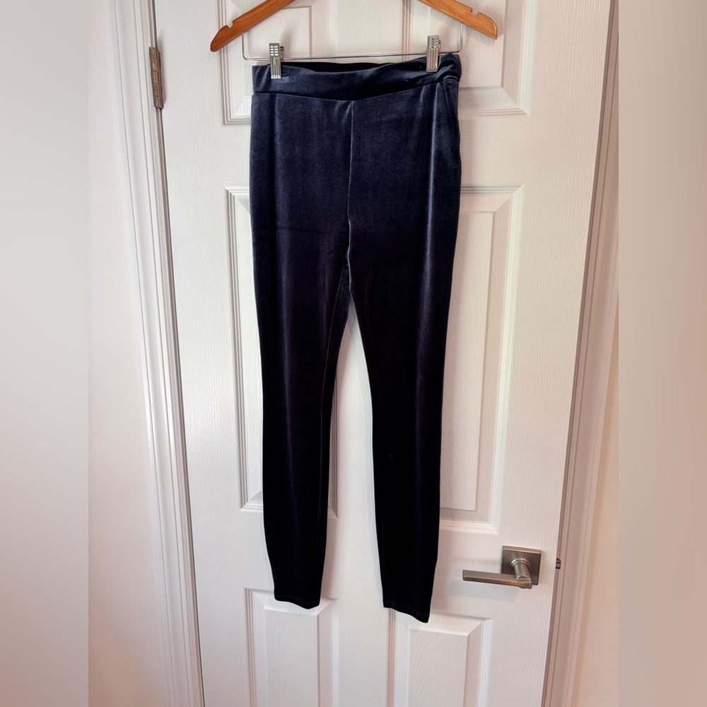 J.Crew blue velour leggings size XS